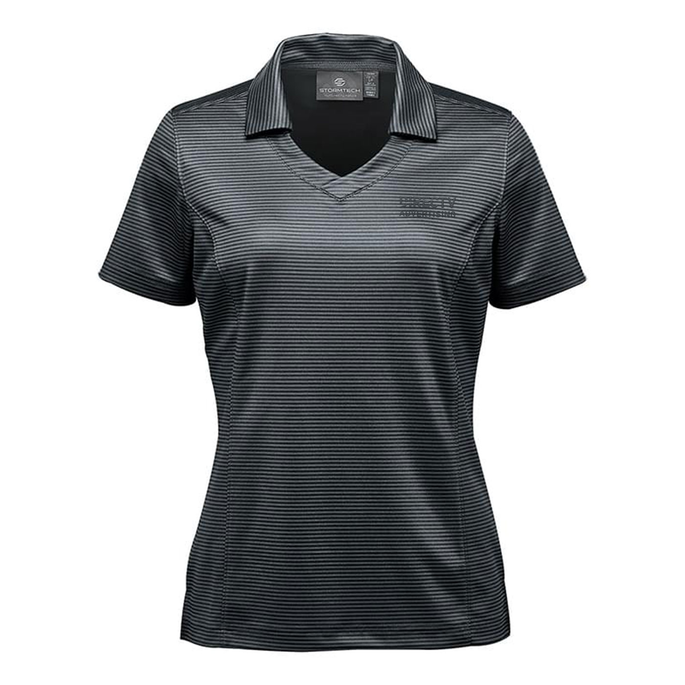 DTV AD Womens Gulf Stream Polo Carbon
